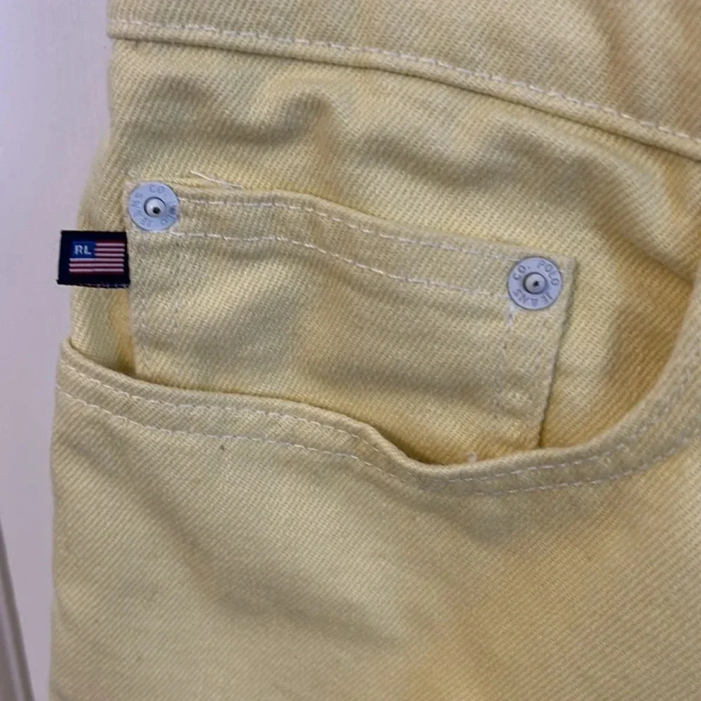 Ralph Lauren Polo Women’s 14 Yellow Cropped Saturday Jeans Ankle Denim - Picture 7 of 9